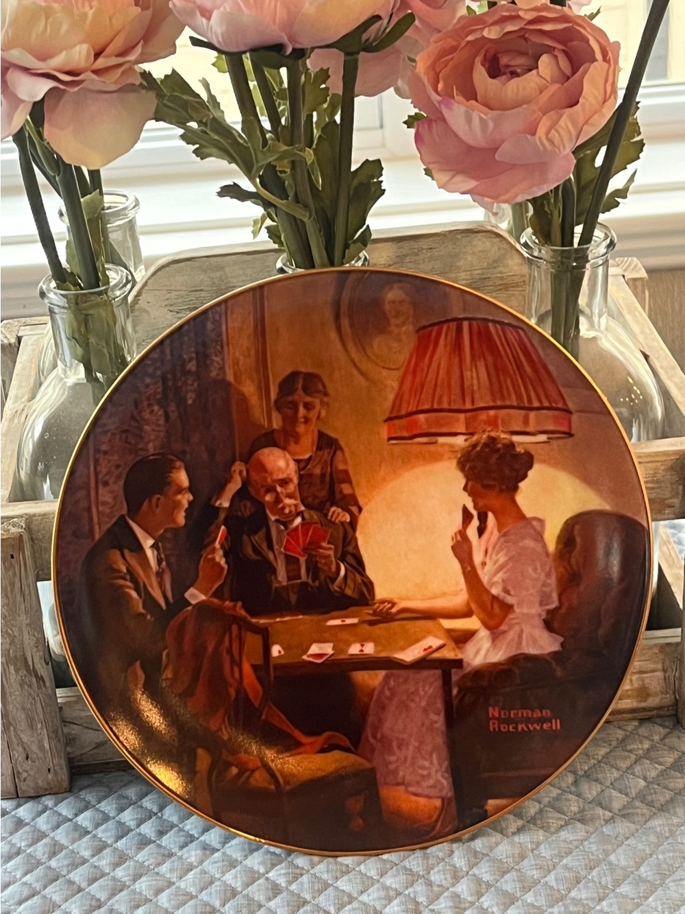 Norman Rockwell “This Is The  Room That Light Made” Collector Plate